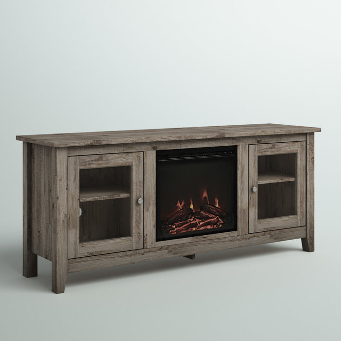 Zipcode Design™ Kohn TV Stand for TVs up to 65" with Fireplace Included